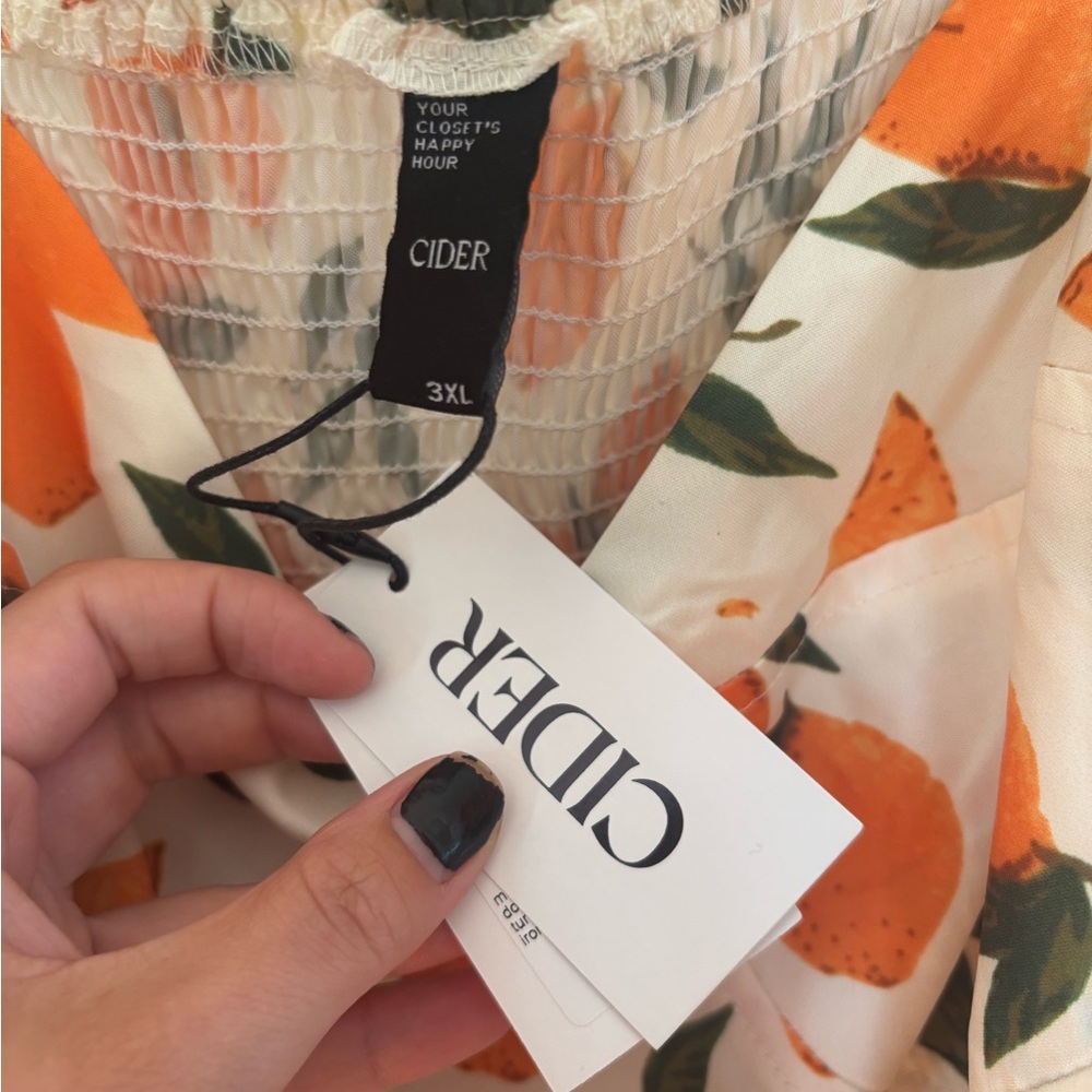 Cider Orange and Cream Midi Dress - Picture 6 of 7